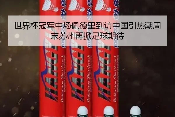 世界杯冠军中场佩德里到访中国引热潮周末苏州再掀足球期待
